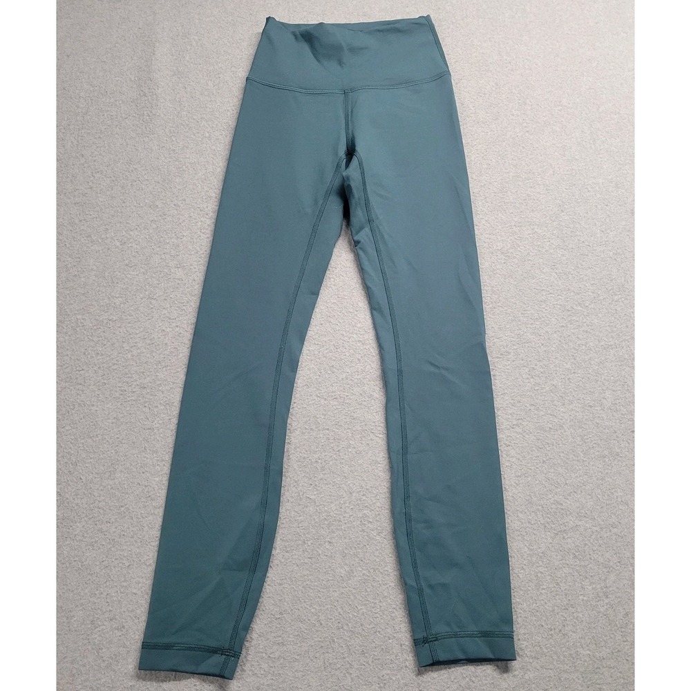 Lululemon Wunder Train High-Rise Tight 25 Teal Blue Womens Size 2 Gym